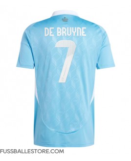 Günstige Belgien Kevin De Bruyne #7 Auswärtstrikot EM 2024 Kurzarm